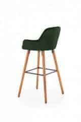 Barová židle H93 - ořech/zelená č.3