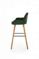 Barová židle H93 - ořech/zelená č.4