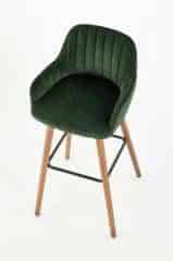 Barová židle H93 - ořech/zelená č.5