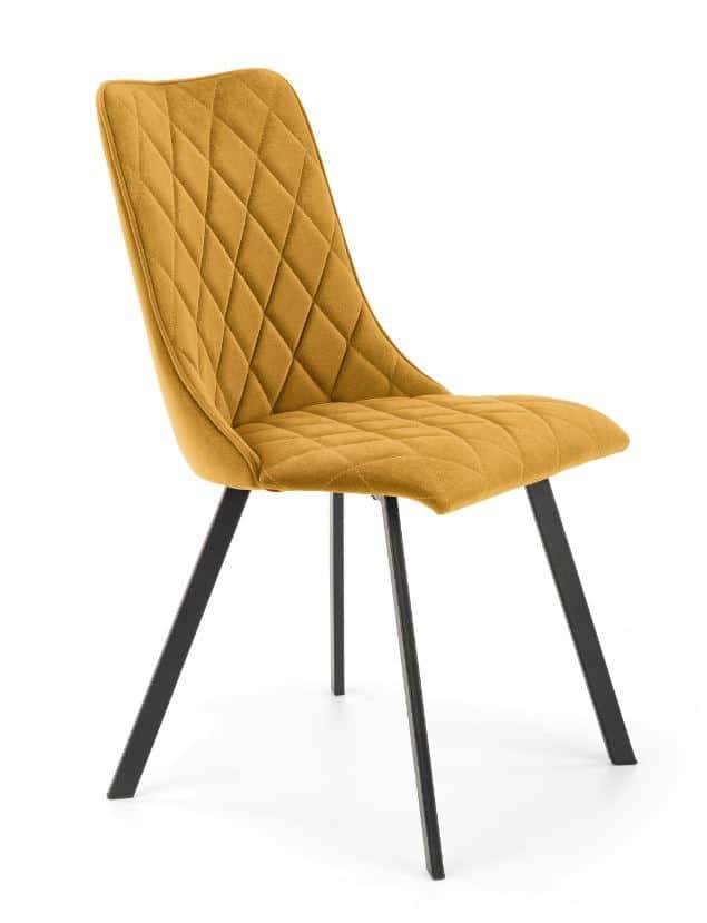 Halmar Jídelní židle K450 - hořčicová