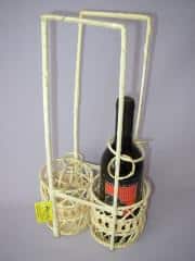 Bambusový košík na 2 láhve č.1