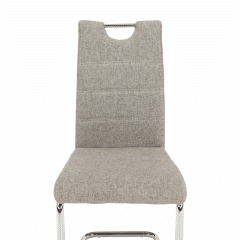 Jídelní židle ABIRA NEW - látka krémová/ chrom č.3
