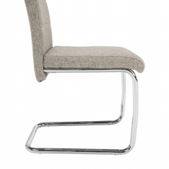 Jídelní židle ABIRA NEW - látka krémová/ chrom č.5