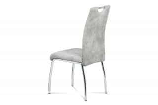 Jídelní židle HC-486 SIL3 - látka stříbrná COWBOY / chrom č.2