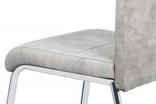 Jídelní židle HC-486 SIL3 - látka stříbrná COWBOY / chrom č.4