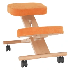 Ergonomická klekačka FLONET - oranžová/buk č.1