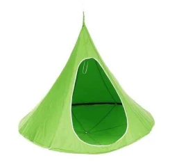 Závěsné houpací křeslo KLORIN NEW CACOON HAMMOCK, zelená KIDS č.1