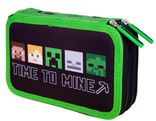 Školní penál třípatrový Minecraft Time to mine PEBH1039