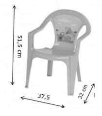 Dětský plastový stoleček s židlemi modrý DS3T0883