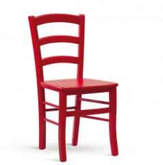 Dřevěná židle Paysane COLOR - masiv rosso č.1