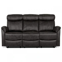 Relaxační trojsedačka, potah hnědá látky v dekoru vintage kůže, funkce Relax I/II s aretací ASD-311-3 BR3