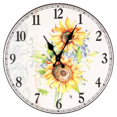 Hodiny nástěnné MDF, 34cm HA1693