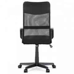 Kancelářská židle, potah černá ekokůže a síťovina MESH, houpací mechanismus KA-L601 BK