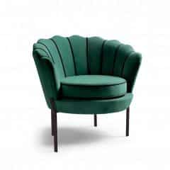ANGELO fotel wypoczynkowy ciemny zielony/ czarny (1p-1szt)
