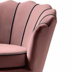 ANGELO fotel wypoczynkowy różowy / czarny (1p=1szt)