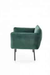 BRASIL fotel wypoczynkowy ciemny zielony/ czarny (1p=1szt)