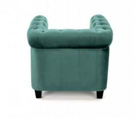 ERIKSEN fotel wypoczynkowy ciemny zielony / czarny