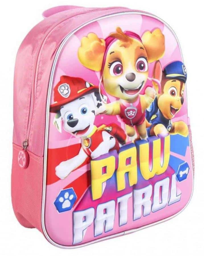 bHome Dětský batoh Tlapková Patrola růžová s 3D efektem DBBH1046