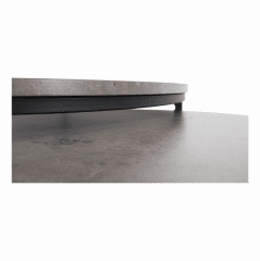 Set dvou konferenčních stolků IKLIN - beton/černá č.4