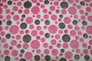 Deka mikroplyš 150x200 cm - puntíky růžové č.2