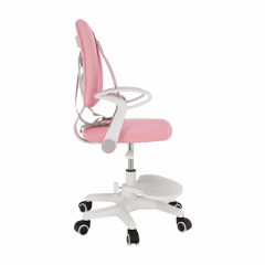 Rostoucí židle s podnoží a šlemi ANAIS - růžová/bílá č.2