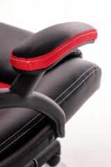 BERKEL fotel gabinetowy czarno-czerwony (1p=1szt)