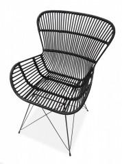 K335 krzesło rattan czarny (2p=1szt)