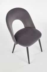 K384 krzesło popielaty / czarny (1p=4szt)