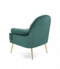 SANTI fotel wypoczynkowy ciemny zielony / złoty (1p=1szt)