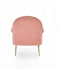 SANTI fotel wypoczynkowy różowy / złoty (1p=1szt)