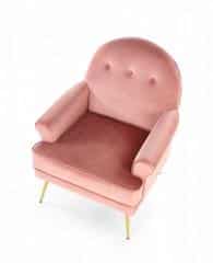 SANTI fotel wypoczynkowy różowy / złoty (1p=1szt)