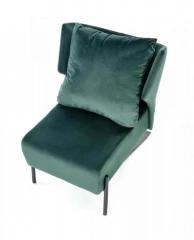 VICTUS fotel wypoczynkowy ciemny zielony/ czarny (1p=1szt)