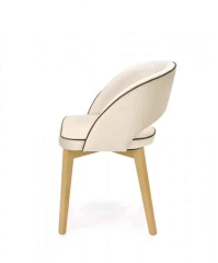 MARINO krzesło dąb miodowy / tap. MONOLITH 04 (kremowy) (1p=1szt)