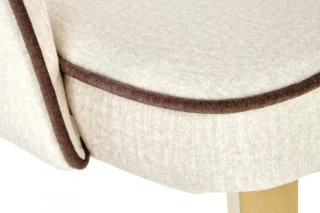 MARINO krzesło dąb miodowy / tap. MONOLITH 04 (kremowy) (1p=1szt)