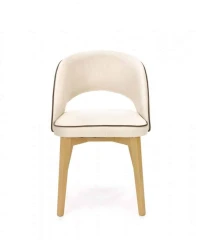 MARINO krzesło dąb miodowy / tap. MONOLITH 04 (kremowy) (1p=1szt)