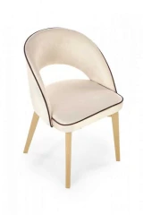 MARINO krzesło dąb miodowy / tap. MONOLITH 04 (kremowy) (1p=1szt)