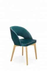 MARINO krzesło dąb miodowy / tap. MONOLITH 37 (ciemny zielony) (1p=1szt)