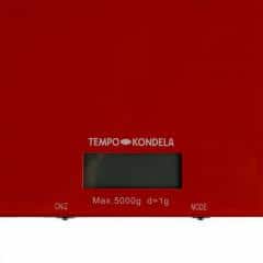 TEMPO-KONDELA BORIA, digitální kuchyňská váha, červená
