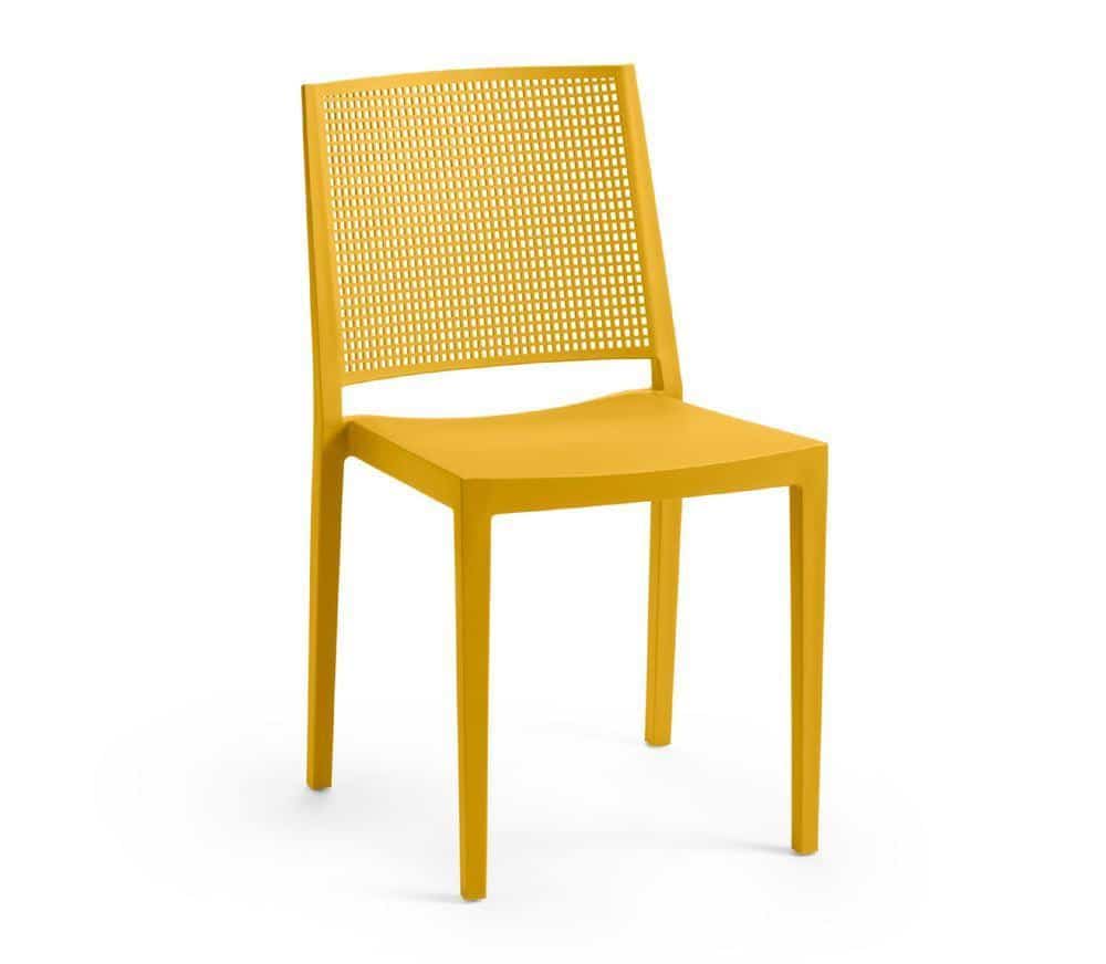 Rojaplast Židle GRID - hořčicově žlutá