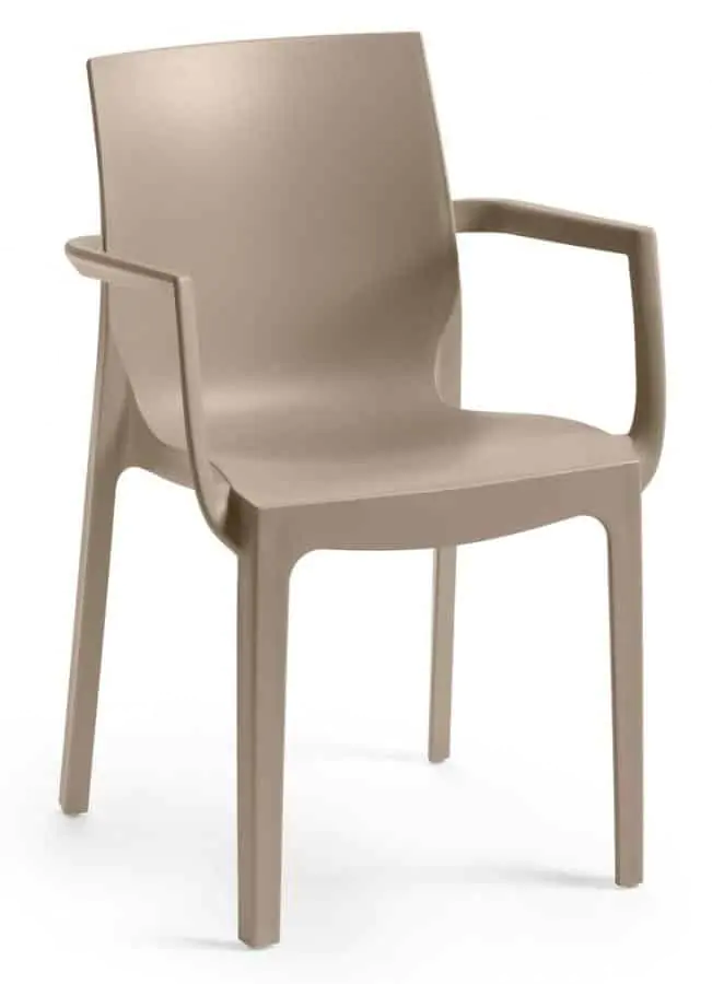 Rojaplast Křeslo EMMA ARMCHAIR- taupe